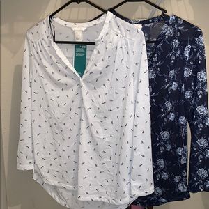 2 H&M Conscious Collection Blouses NWT